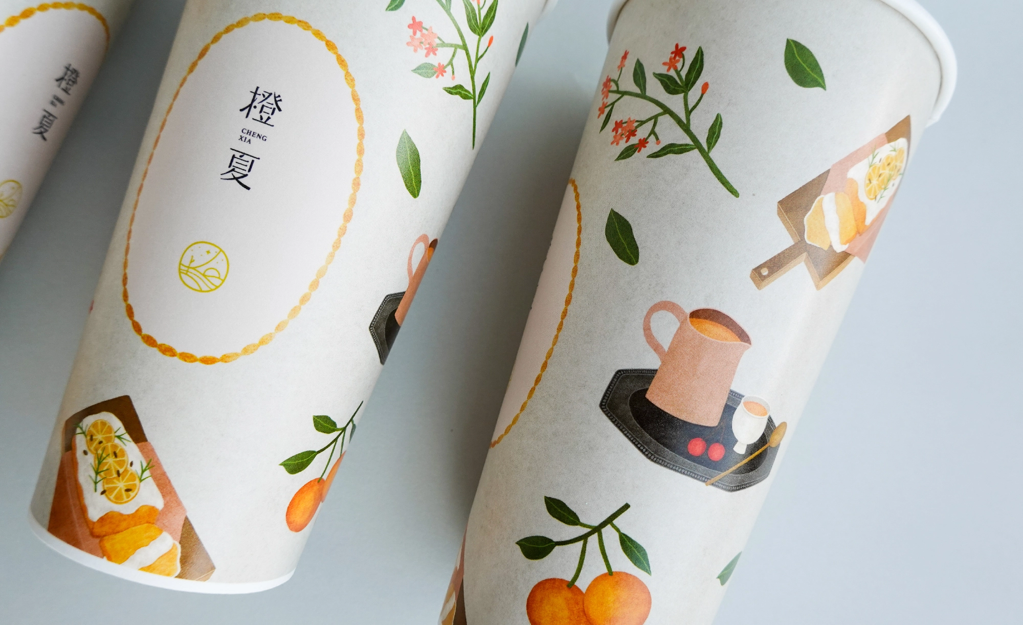 插畫系列紙杯 橙夏 x chang chih's image 6