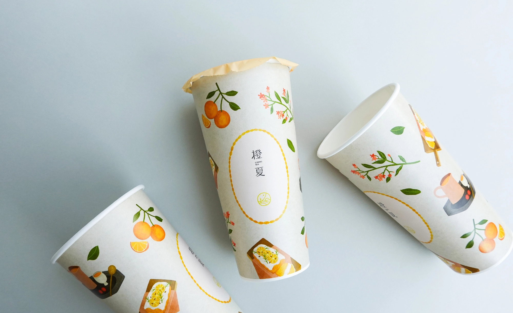 插畫系列紙杯 橙夏 x chang chih's image 7