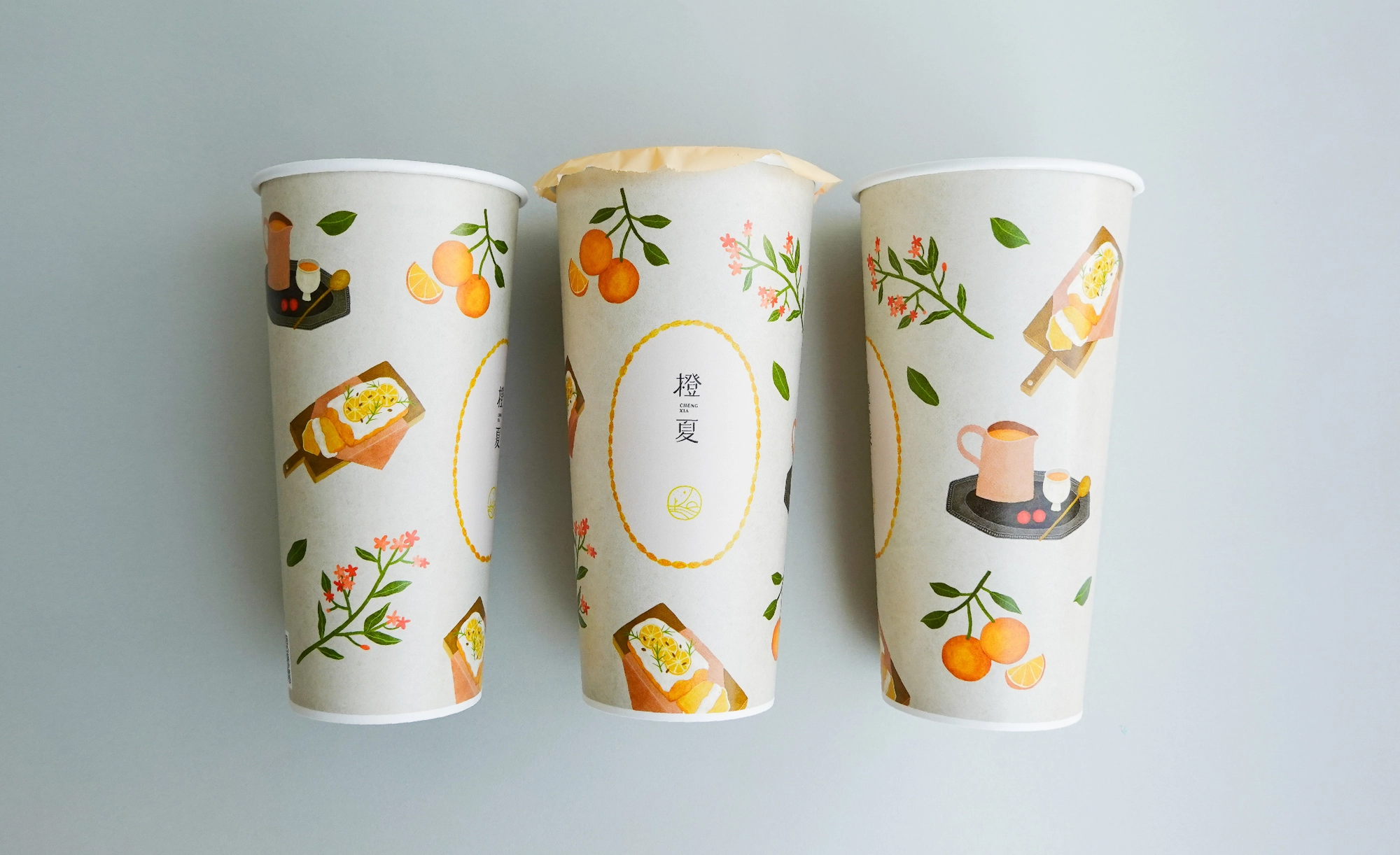 插畫系列紙杯 橙夏 x chang chih's image 8